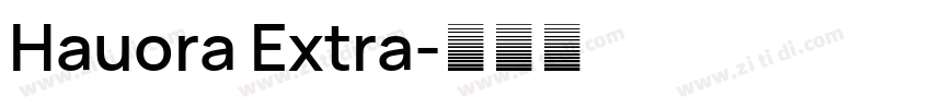 Hauora Extra字体转换